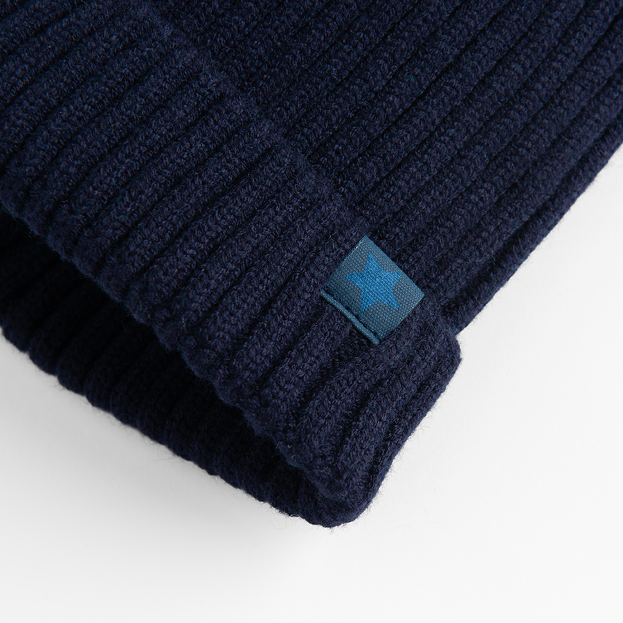 Blue beanie hat