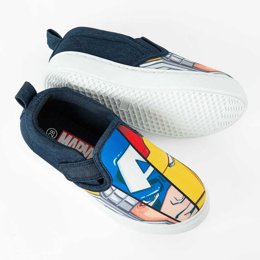 Marvel canvas slip on shoes