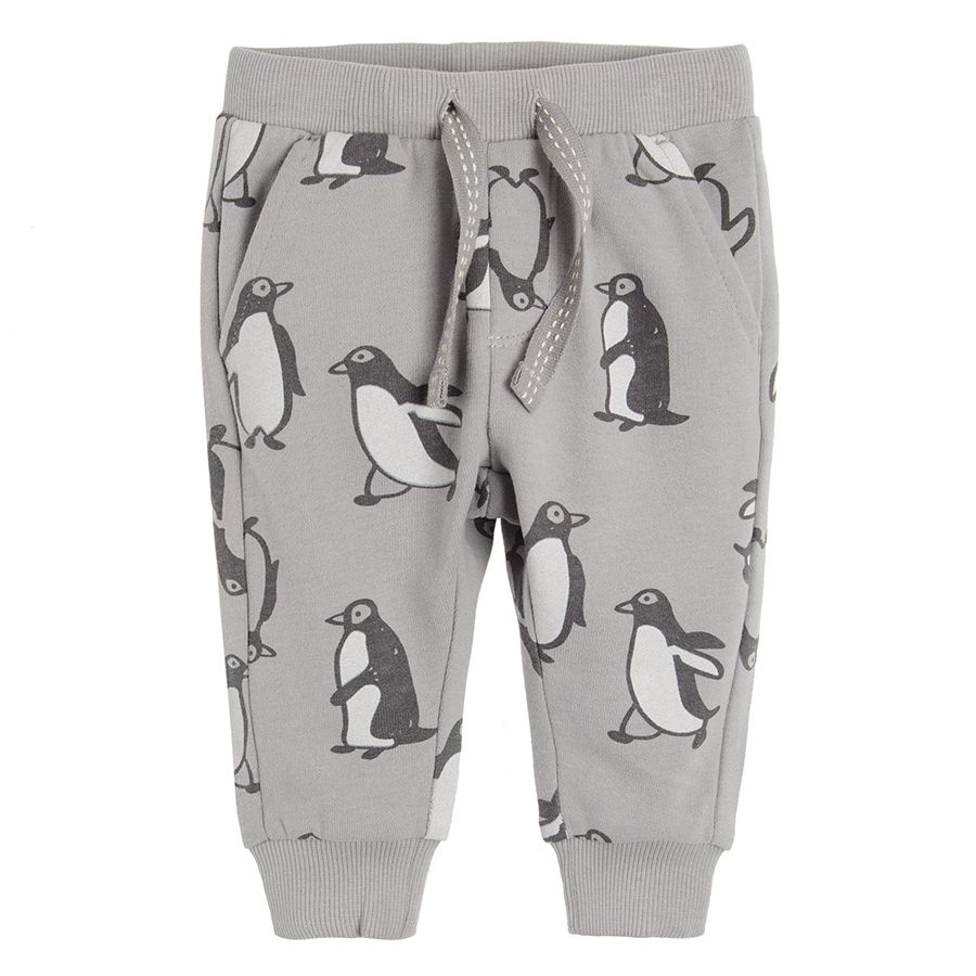 Grey penguin jogging pants