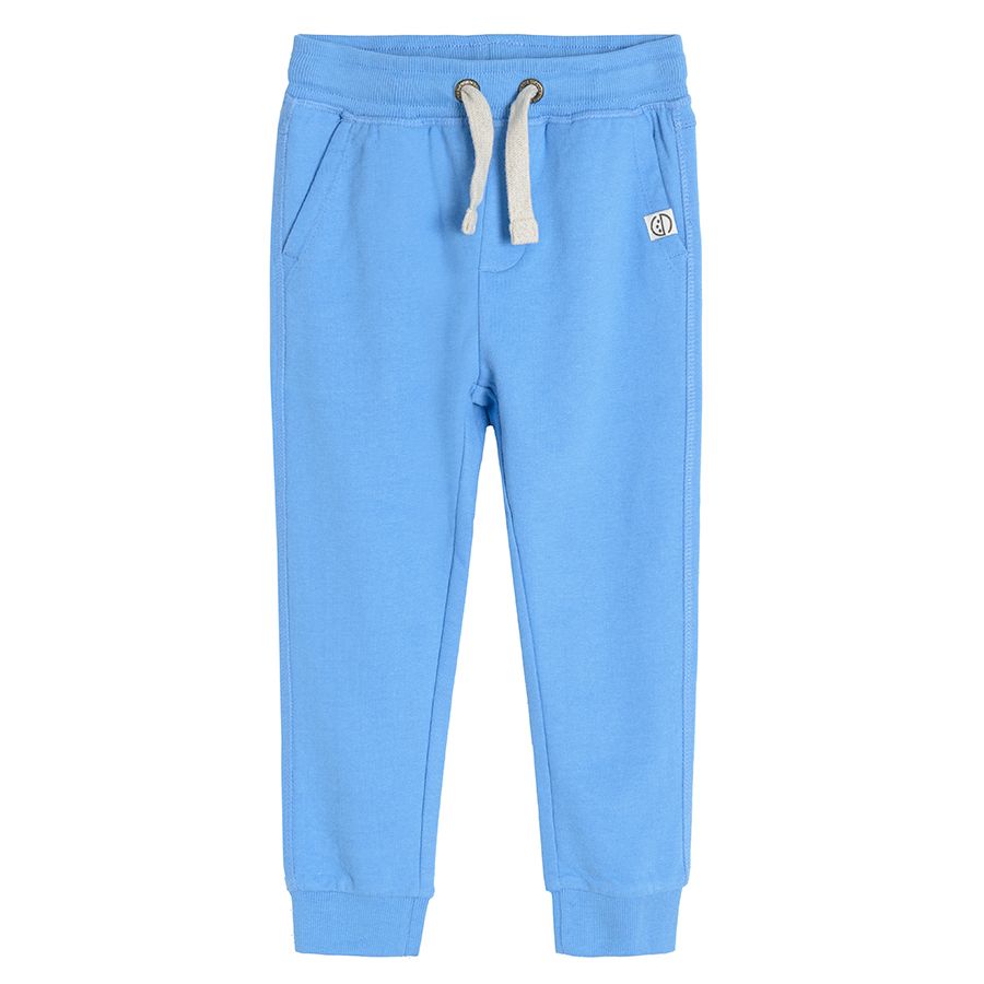 Blue jogging pants