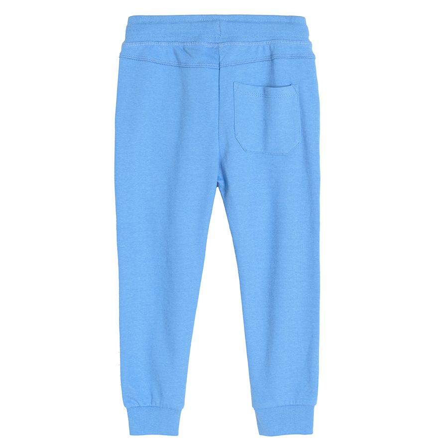 Blue jogging pants