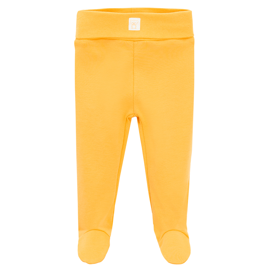 Cream and yellow footed leggins -2  pack