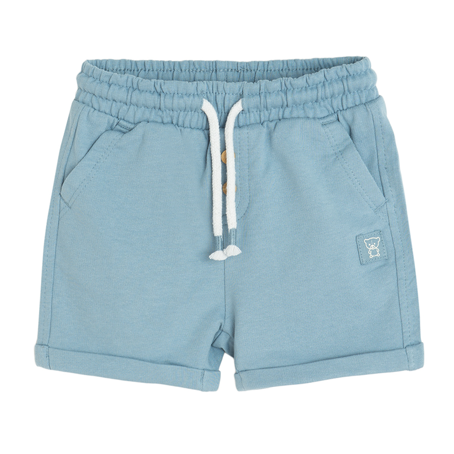 Green and lilac shorts with cord- 2 pack