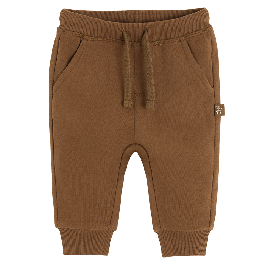 Brown jogging set- sweatshirt and sweatpants- 2 pieces