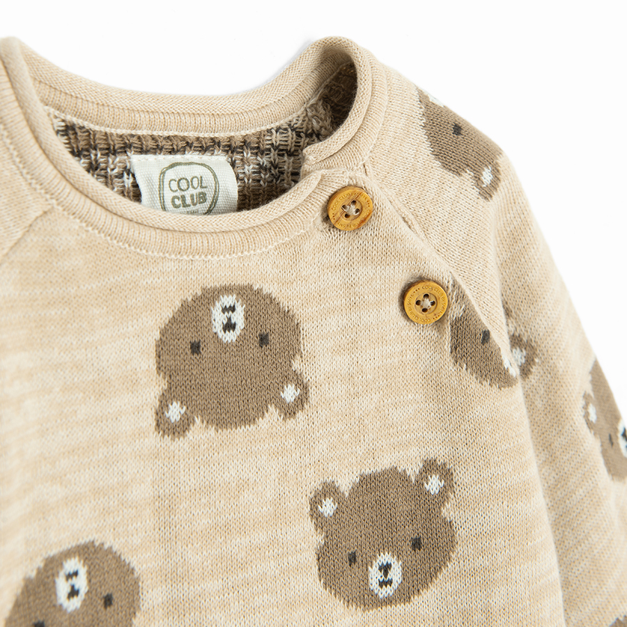 Sweater with bear print