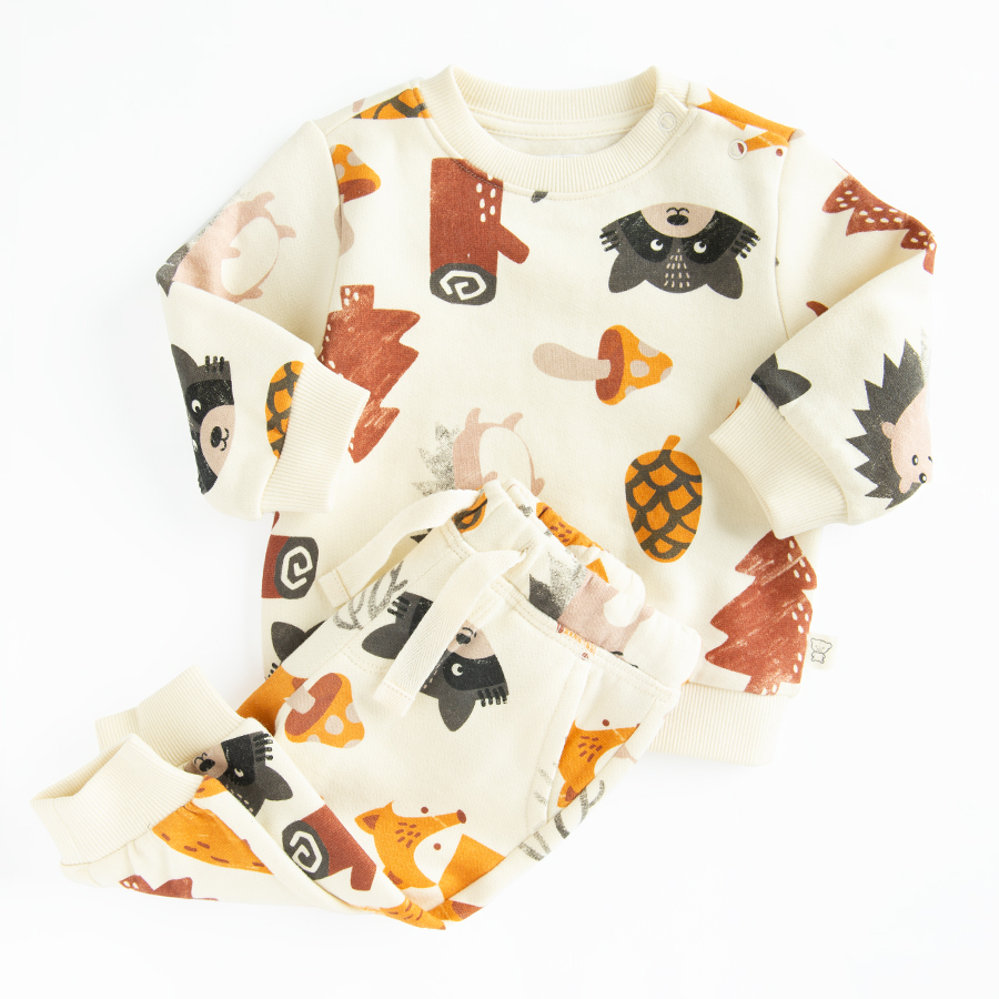 Joggin set with forest animals print- 2 pieces