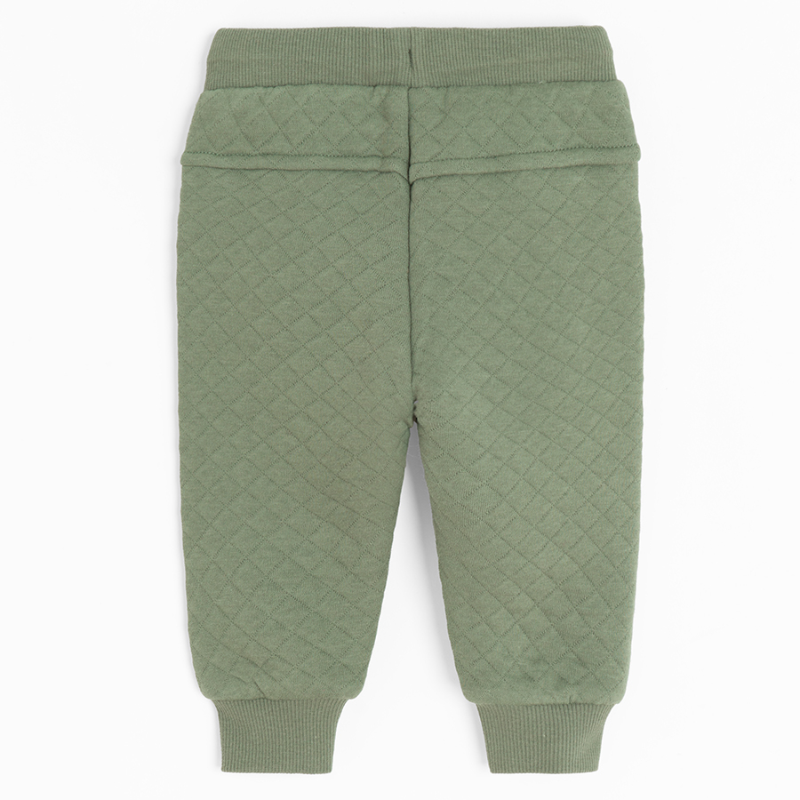 Green jogging pants