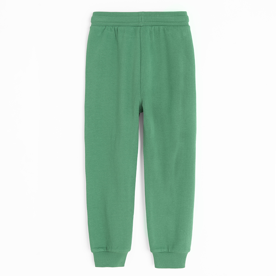 Green jogging pants