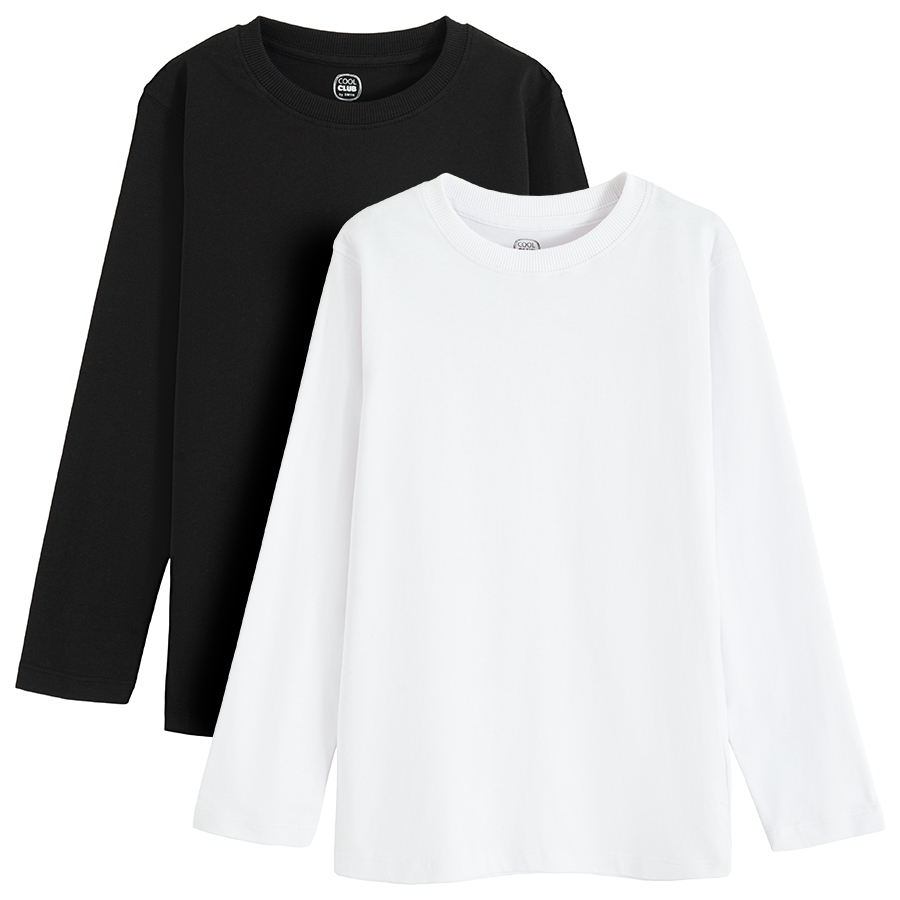 White and black blouses- 2 pack