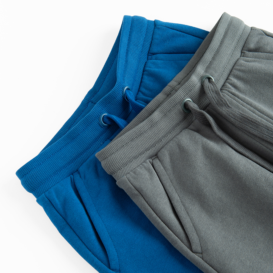 Blue and grey jogging pants-2 pack