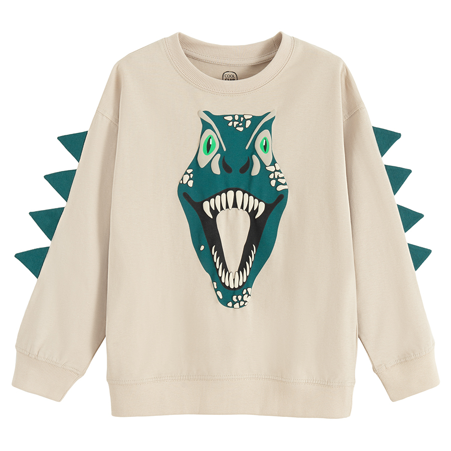 Sweatshirt with dinosaur print