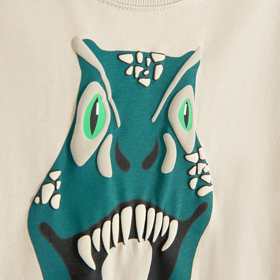 Sweatshirt with dinosaur print