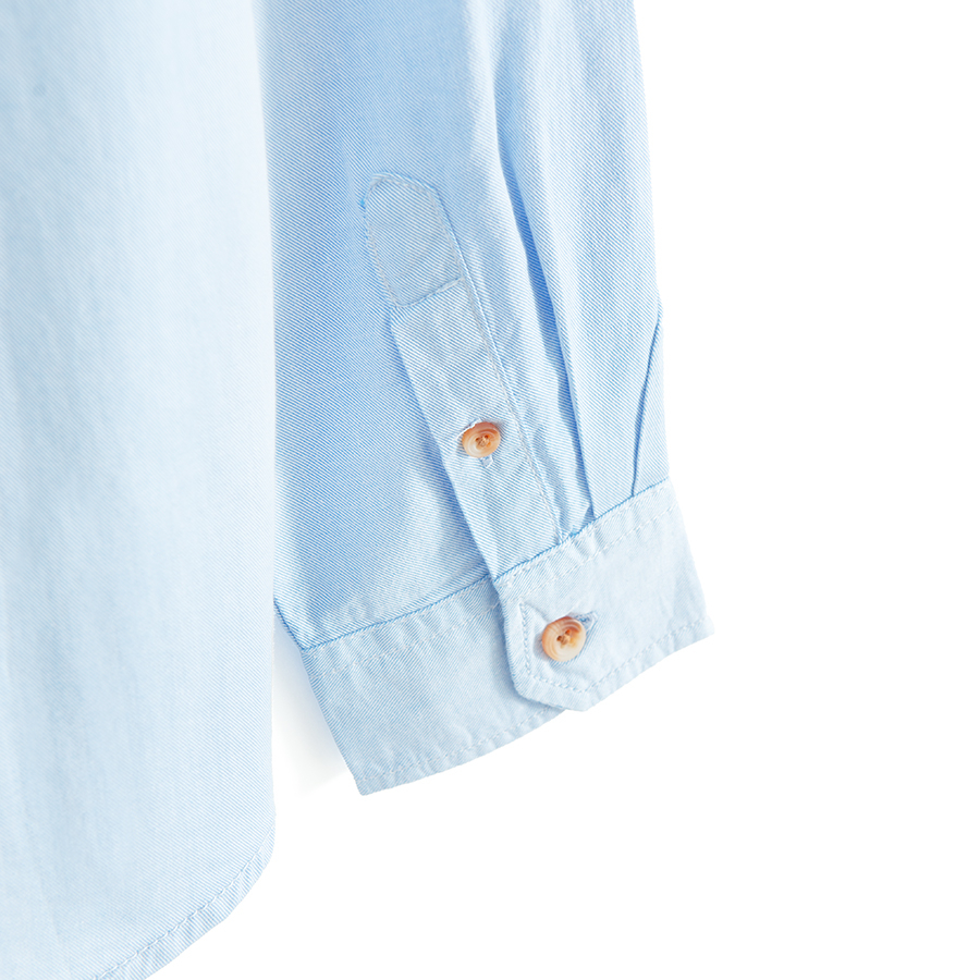 Blue button down classic shirt