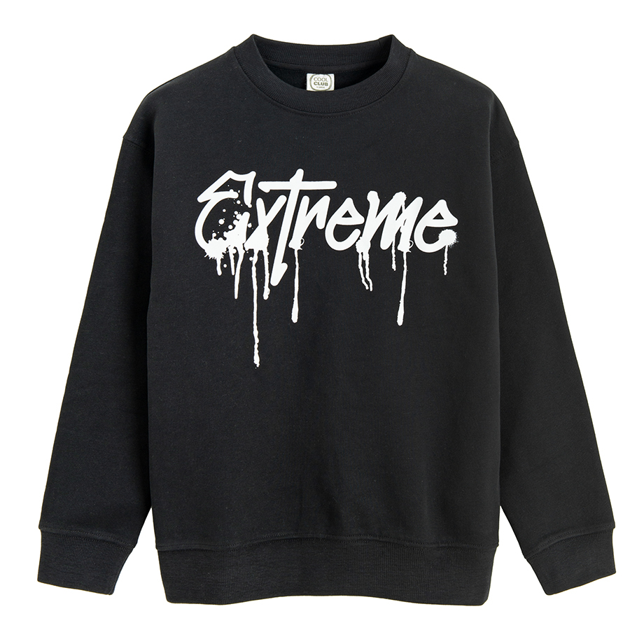 Black sweatshirt with EXTREME print