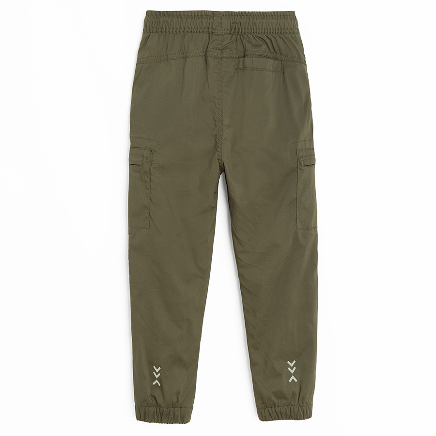 Khaki cargo trousers