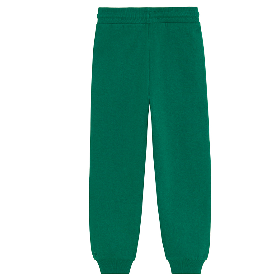 Green jogging pants