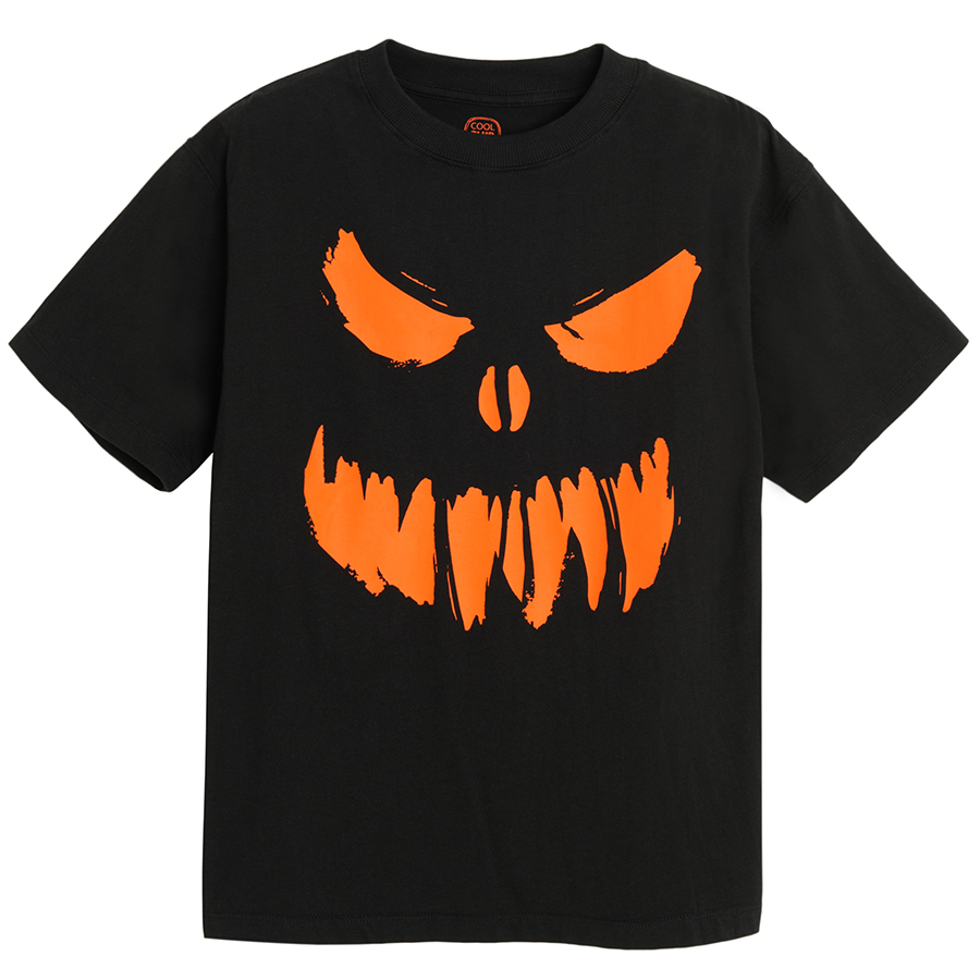 Black T-shirt with halloween print