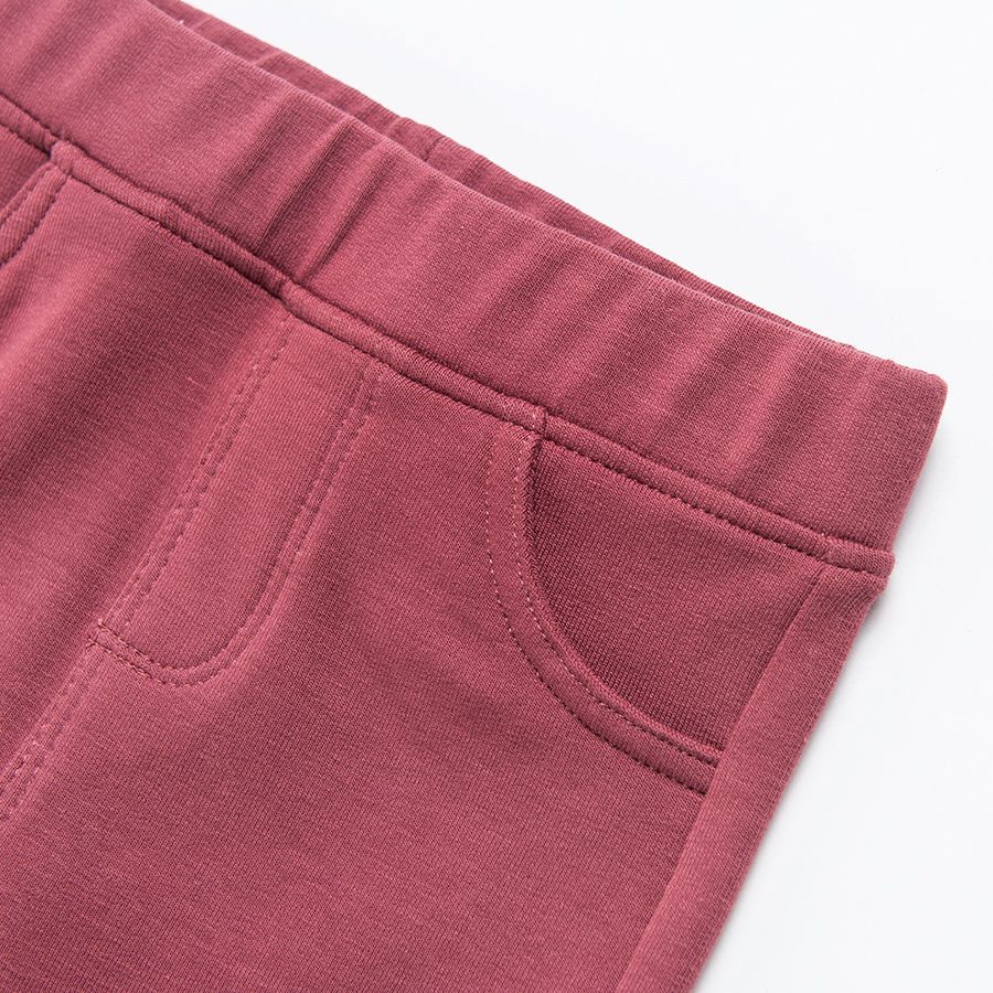 Burgundy jeggings