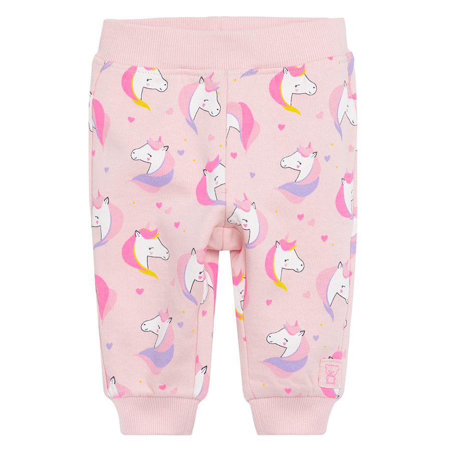 Pink unicorn jogging set