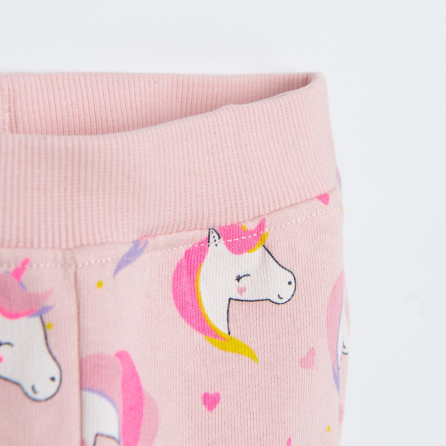 Pink unicorn jogging set