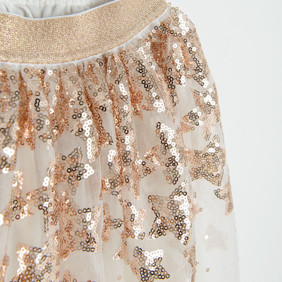 Gold tulle skirt