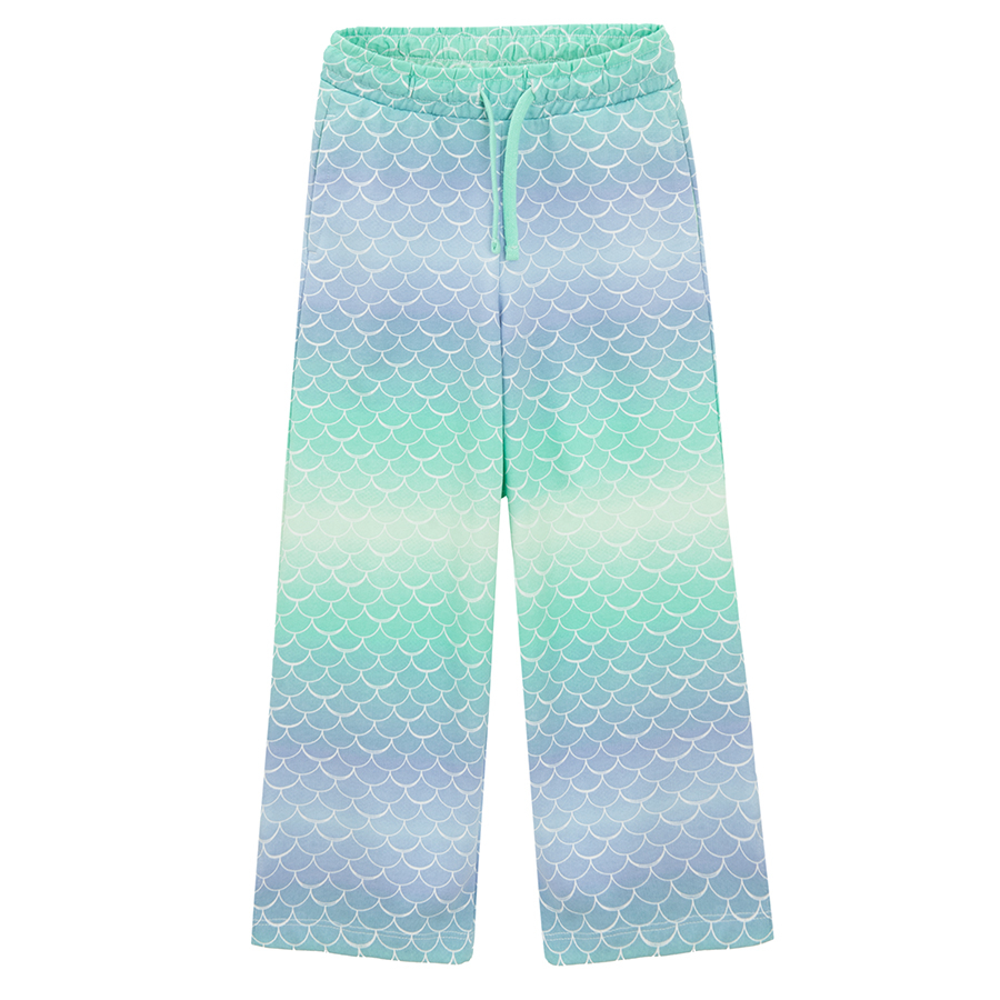 Pants in mermaid pattern