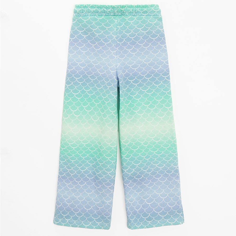 Pants in mermaid pattern