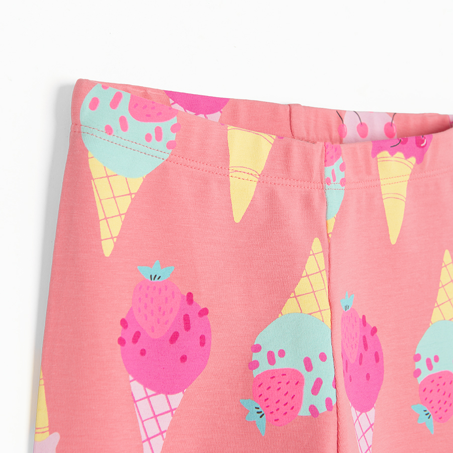 Pink leggings with ice creams