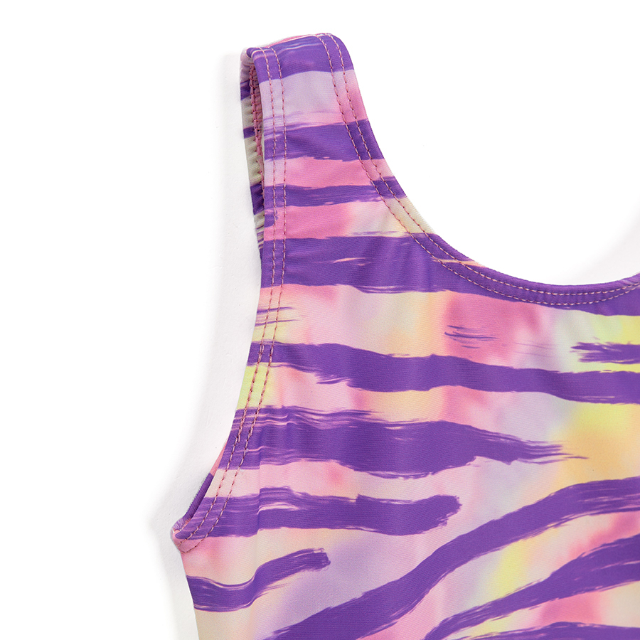 Purple tie dye swimsuit