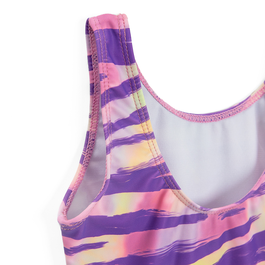 Purple tie dye swimsuit