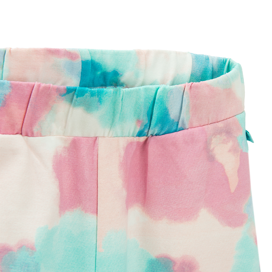 Tie dye wide legs trousers