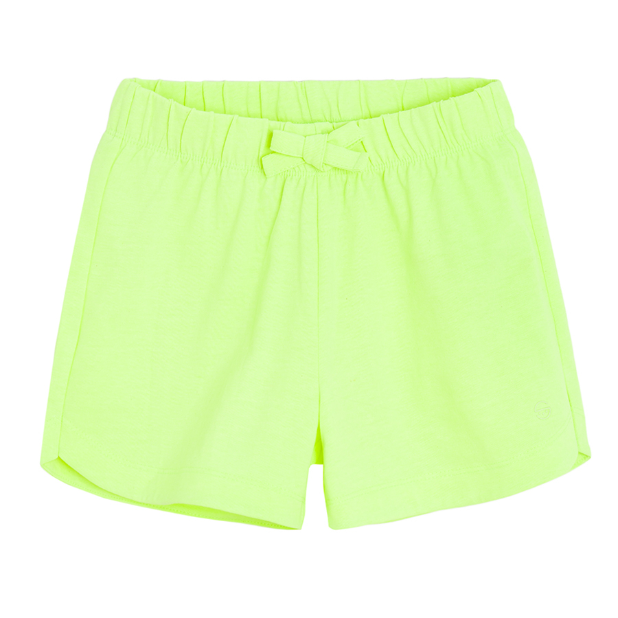 Lime and orange tie dye shorts- 2 pack