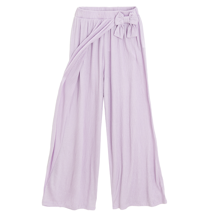 Purple wide leg pants