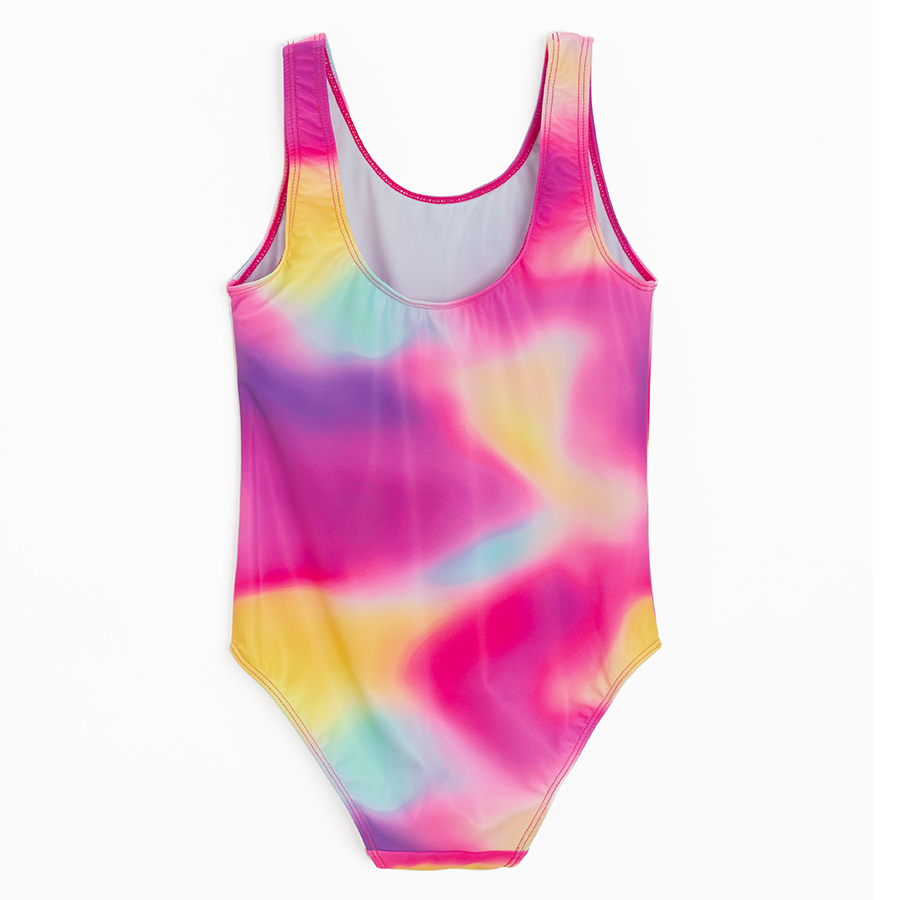 Pink tie dye bathing suit