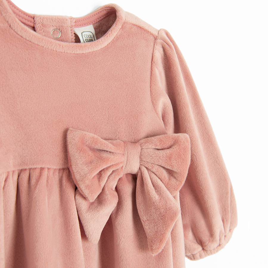 Dusty pink long sleeve dress