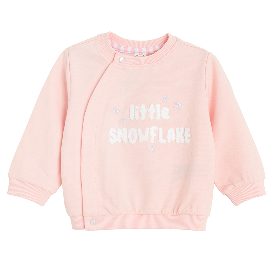 Pink  sweatshirt with penguin print