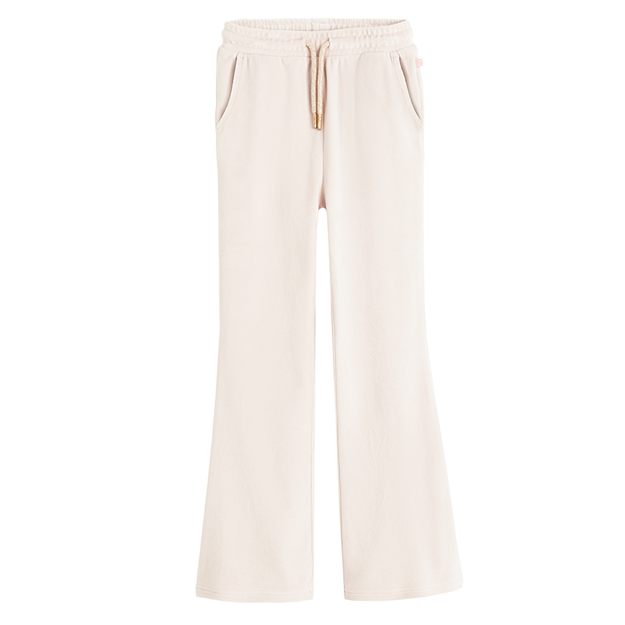 Beige jogging pants