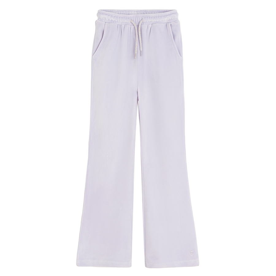 Violet wide leg jogging pants