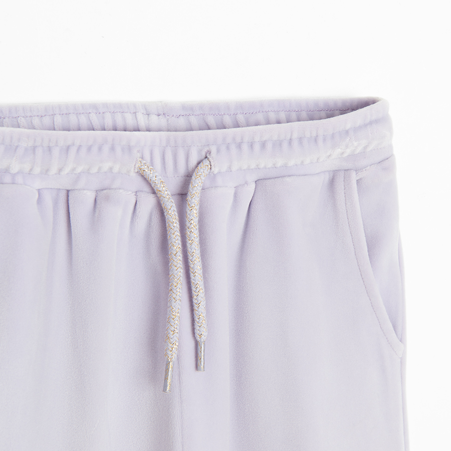 Violet wide leg jogging pants