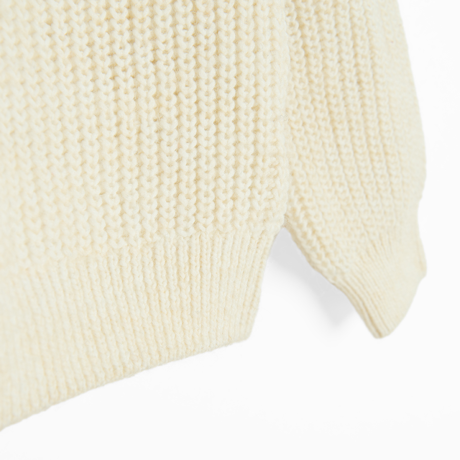 Ecru knit sweater