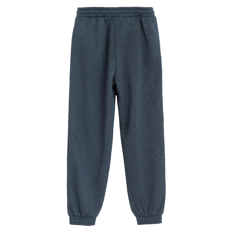 Dark grey jogging pants with side stripe