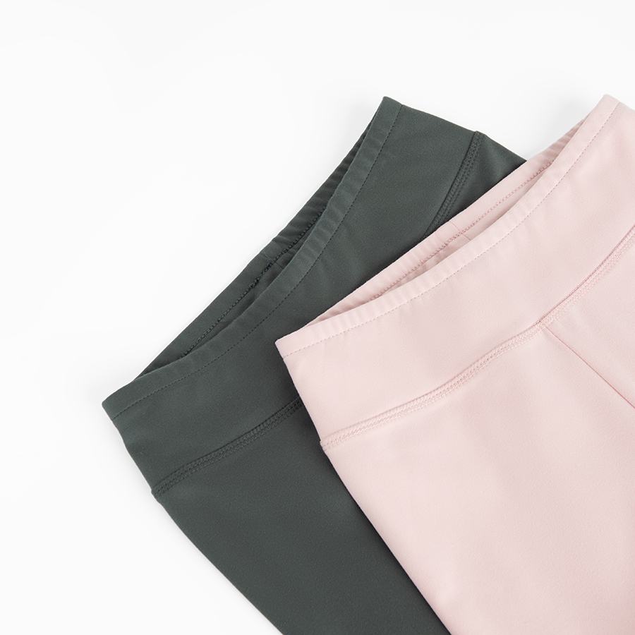 Pink and black short leggings- 2 pack