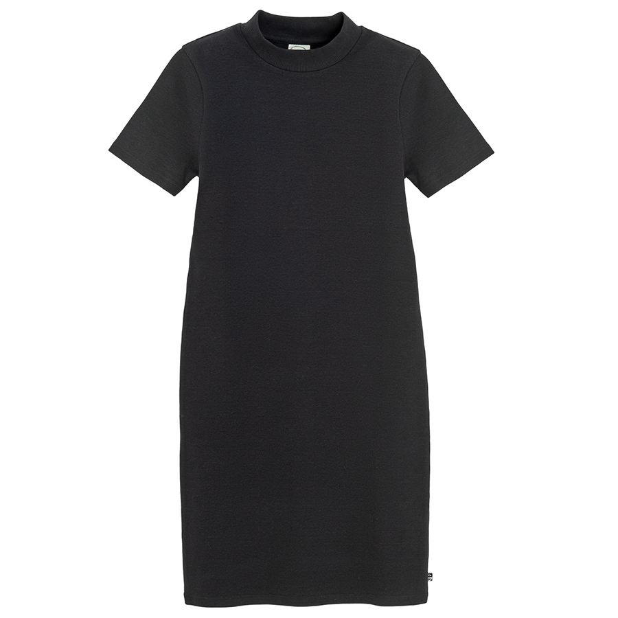 Dark grey short sleeve casual dress