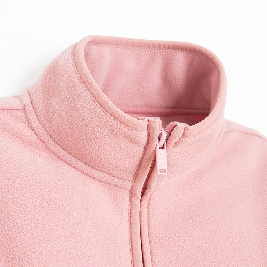 Pink zip through sweatshirt