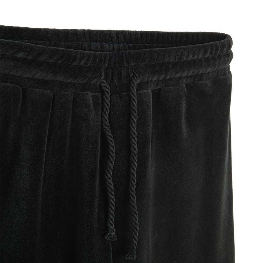 Black wide leg jogging pants