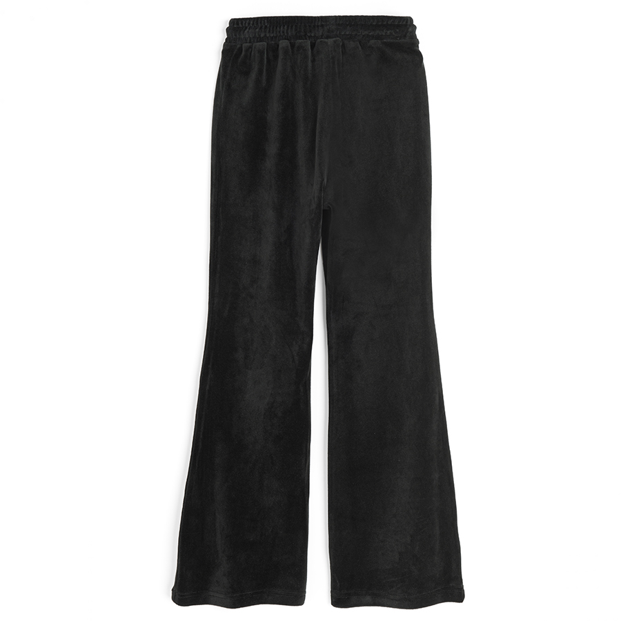 Black wide leg jogging pants