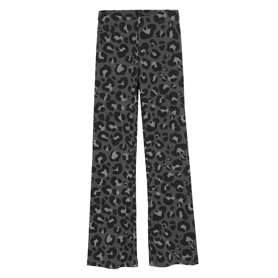 Black animal print leggings