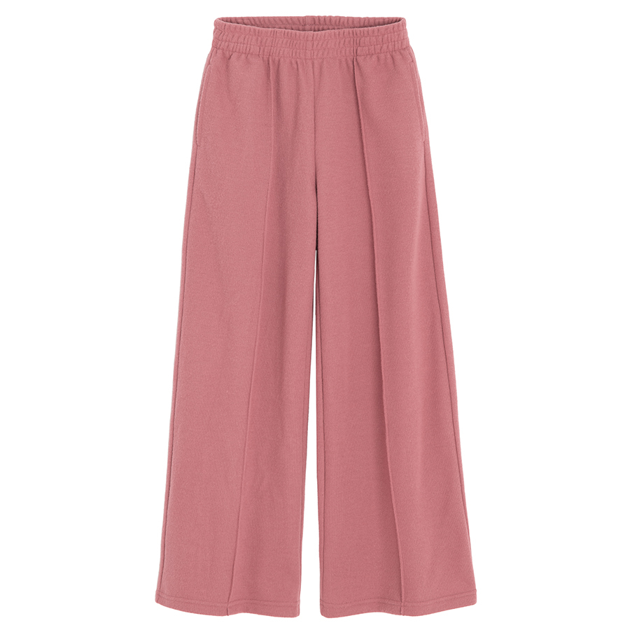 Pink wide leg jogging pants