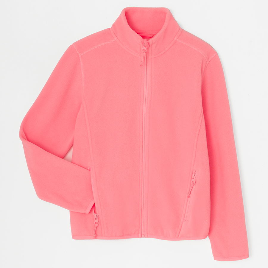 Light pink zip through sweatshirt