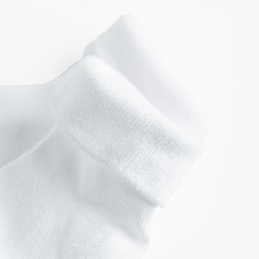 White socks from organic cotton - 3 pack